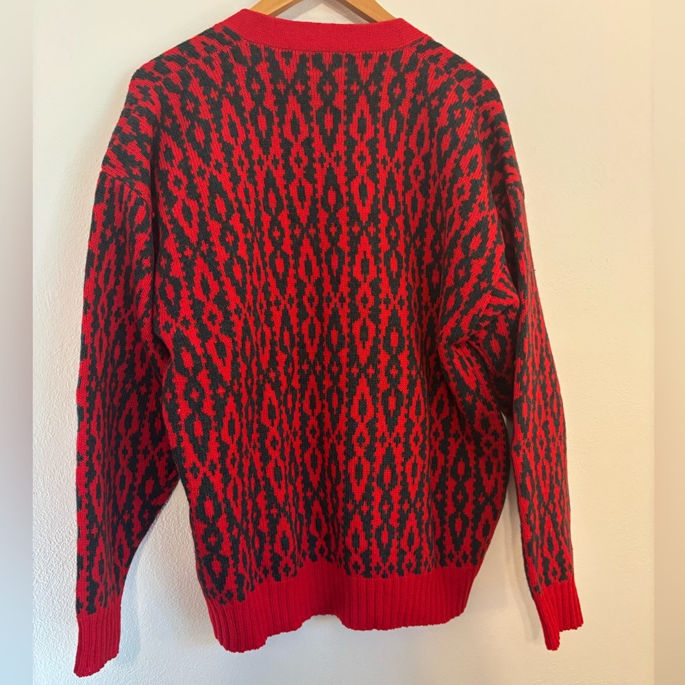 Vintage 100% Wool Cardigan - Picture 3 of 5